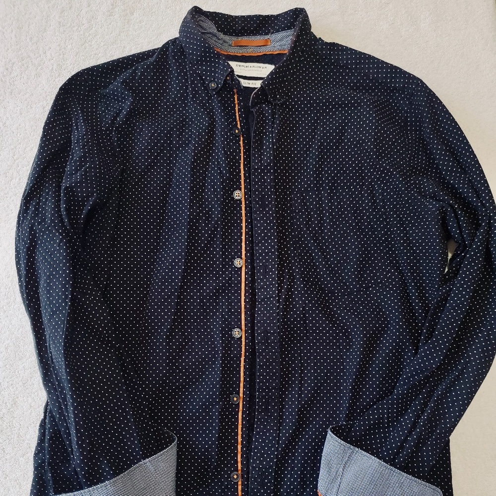 Black Casual Button Down Shirt
